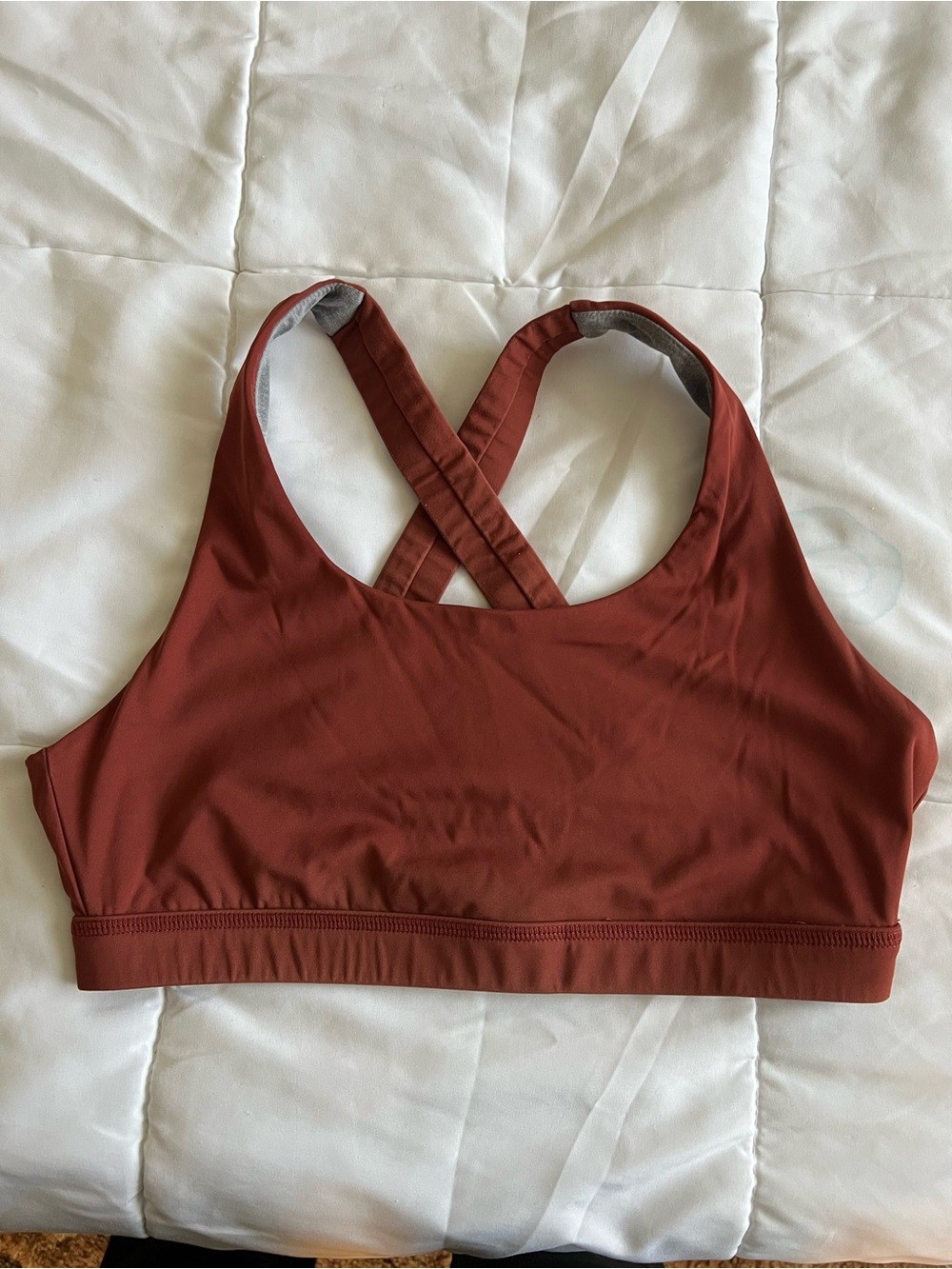 Born Primitive size L Cross-Back Sports Bra in Rust